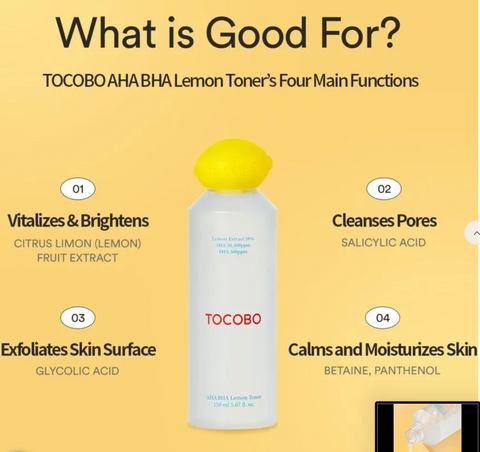 TOCOBO - AHA BHA Lemon Toner 150 ML