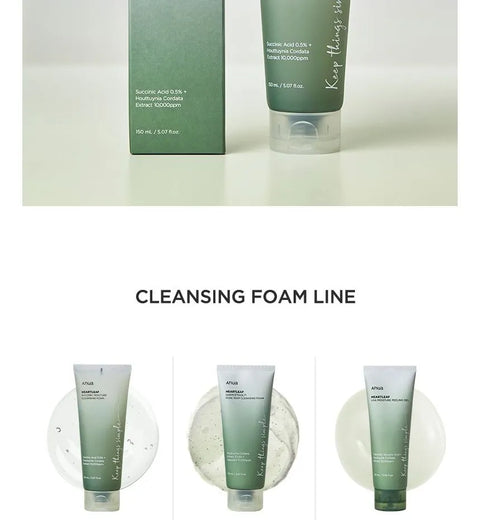 Anua - Heartleaf Succinic Moisture Cleansing Foam 150ML