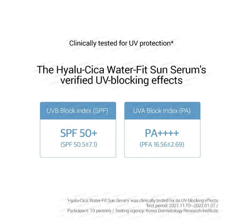 SKIN 1004 - Madagascar Centella Hyalu-Cica Water-Fit Sun Serum 50ML